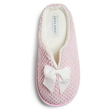 Laura Ashley Damen Hausschuhe Damen Clog Slides mit Plüsch Fleece Innensohle Flauschige Hausschuhe für Indoor Home Schlafzimmer Spa, rosafarbene Quartzsteine, Small im Sale